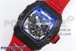 RM035-02 NTPT ZF 1:1 Best Edition Skeleton Dial on Red Rubber Strap RMAL1 Super Clone V6 - Image 2