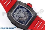 RM035-02 NTPT ZF 1:1 Best Edition Skeleton Dial on Red Rubber Strap RMAL1 Super Clone V6 - Image 9