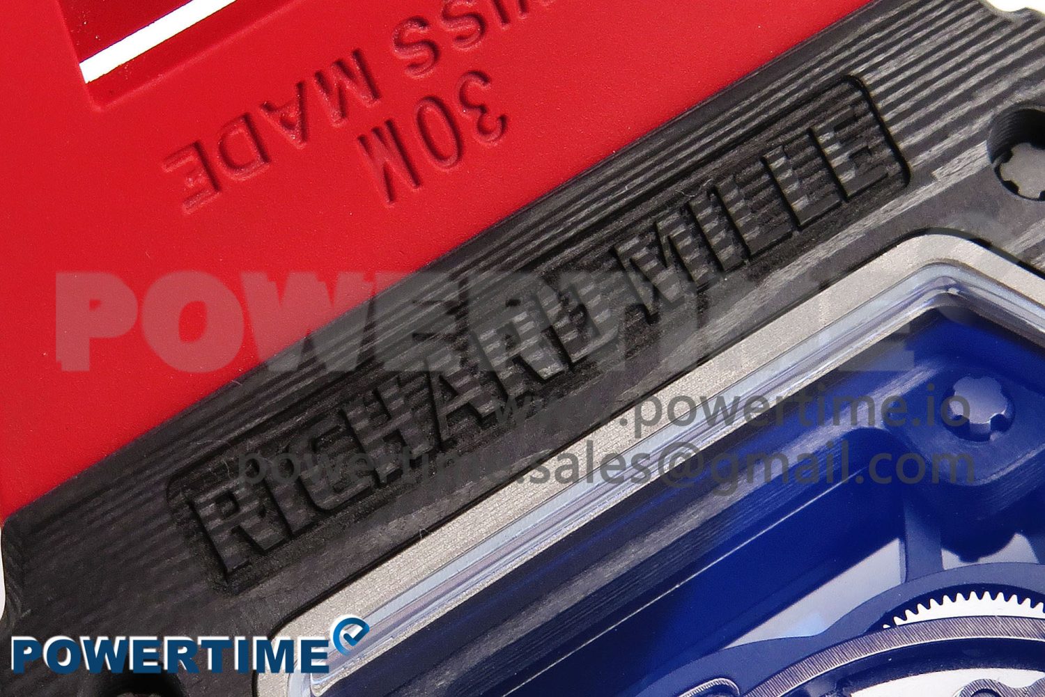 RM035-02 NTPT ZF 1:1 Best Edition Skeleton Dial on Red Rubber Strap RMAL1 Super Clone V6 - Image 10
