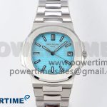 Nautilus 5711/1A-018 PPF 1:1 Best Edition Tiffany Blue Textured Dial on SS Bracelet Super Clone 26-330 V5