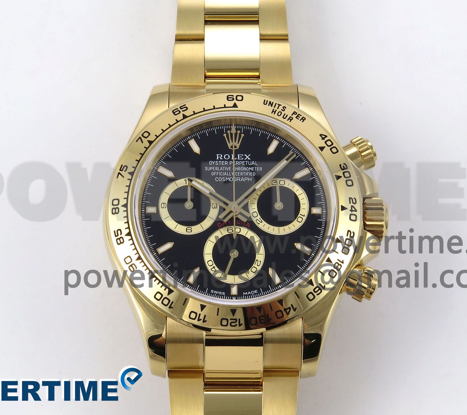 Daytona 126508 QF 1:1 Best Edition Black Dial on YG Braclet SH4131 V5