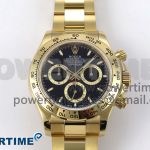 Daytona 126508 QF 1:1 Best Edition Black Dial on YG Braclet SH4131 V5