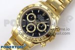 Daytona 126508 QF 1:1 Best Edition Black Dial on YG Braclet SH4131 V5 - Image 2