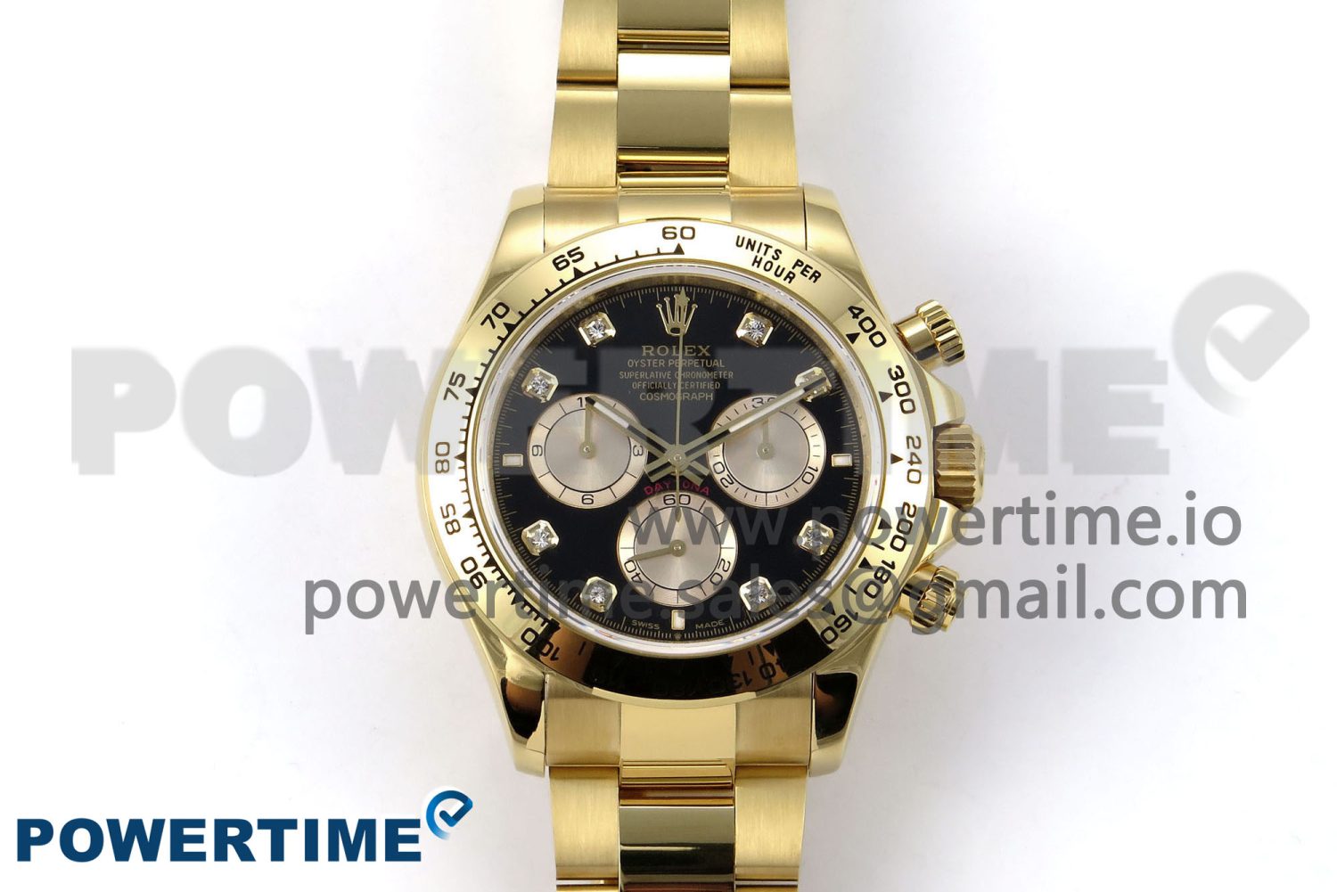 Daytona 126508 QF 1:1 Best Edition Gray/YG Diamonds Dial on YG Braclet SH4131 V5 - Image 1