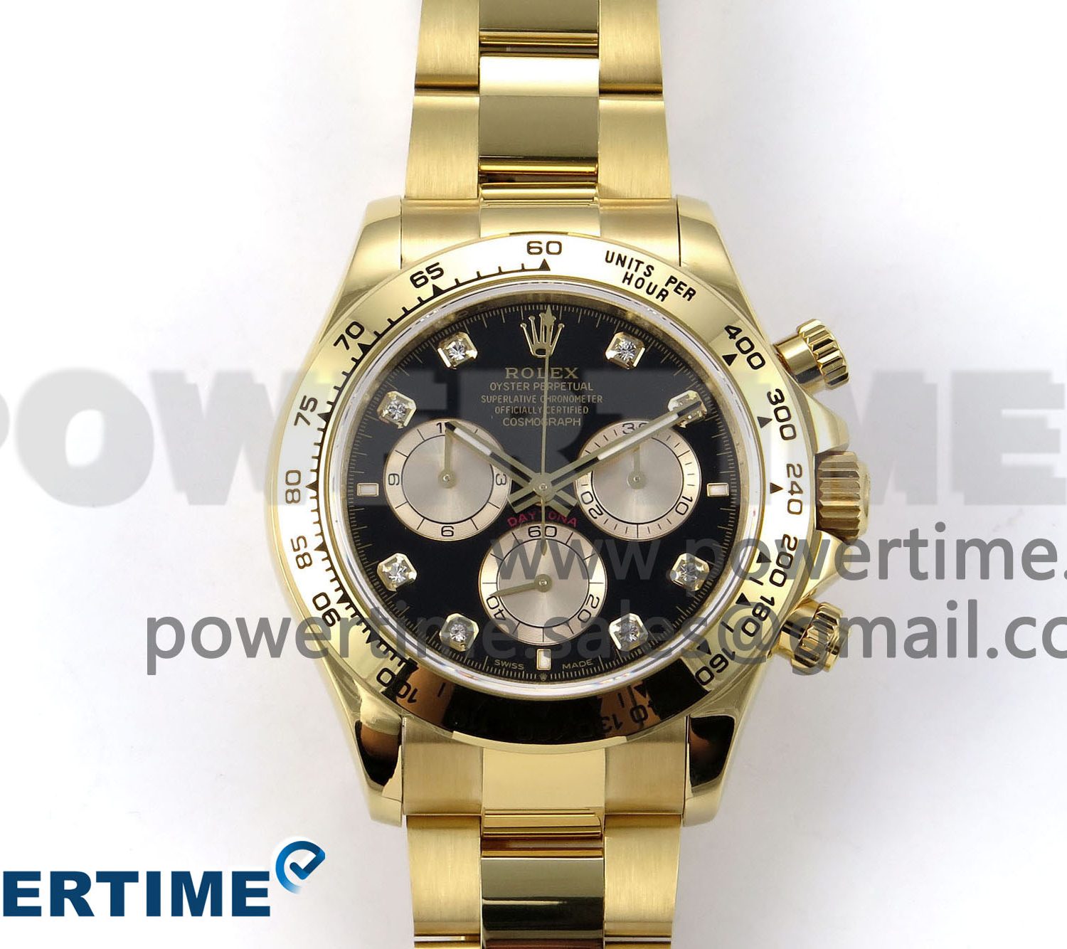 Daytona 126508 QF 1:1 Best Edition Gray/YG Diamonds Dial on YG Braclet SH4131 V5