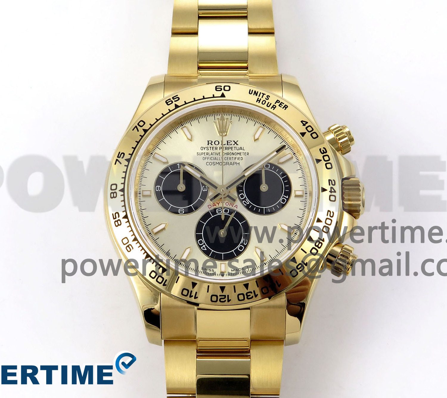 Daytona 126508 QF 1:1 Best Edition YG/Black Dial on YG Braclet SH4131 V5