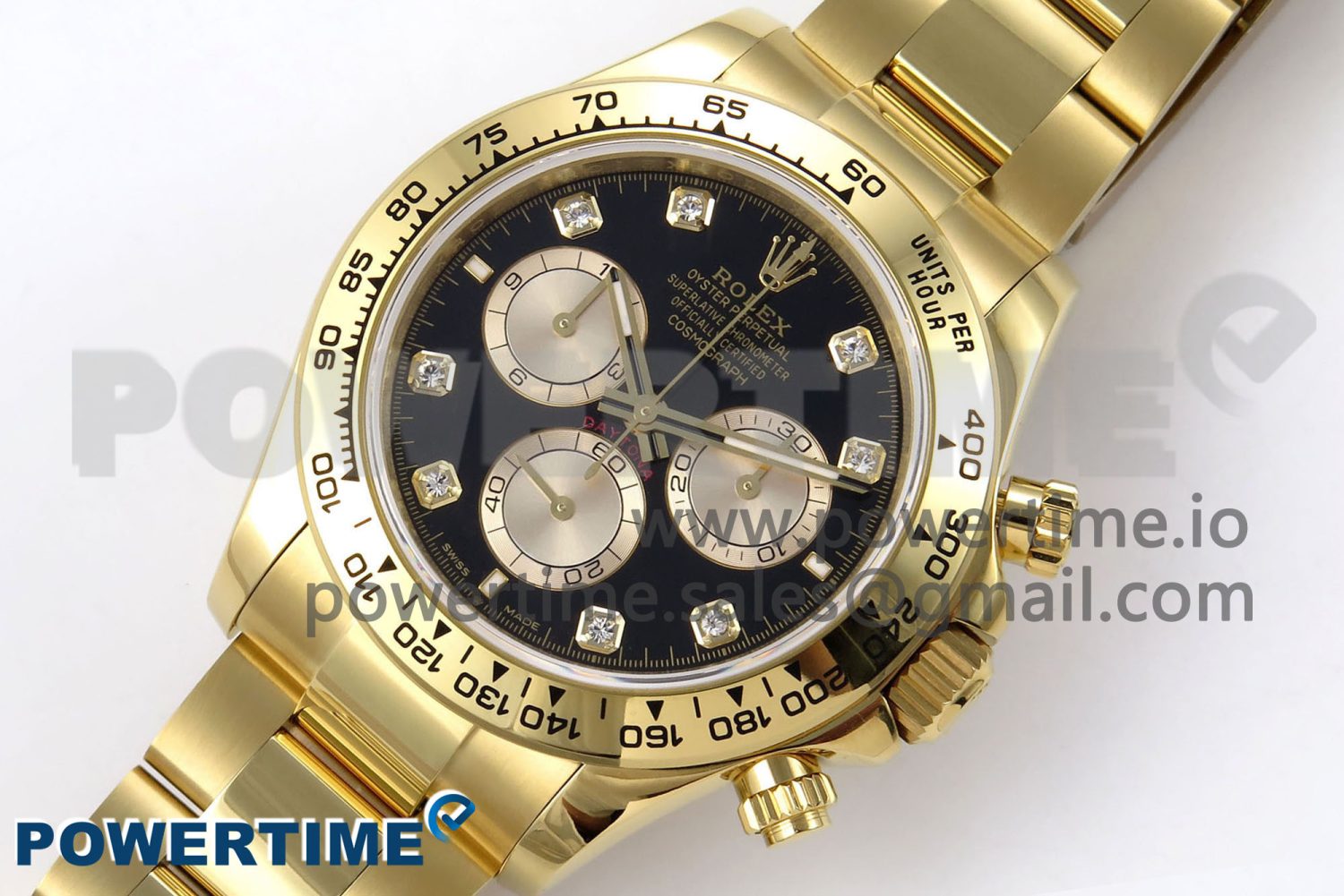 Daytona 126508 QF 1:1 Best Edition Gray/YG Diamonds Dial on YG Braclet SH4131 V5 - Image 2
