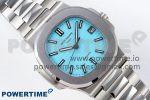 Nautilus 5711/1A-018 PPF 1:1 Best Edition Tiffany Blue Textured Dial on SS Bracelet Super Clone 26-330 V5 - Image 3
