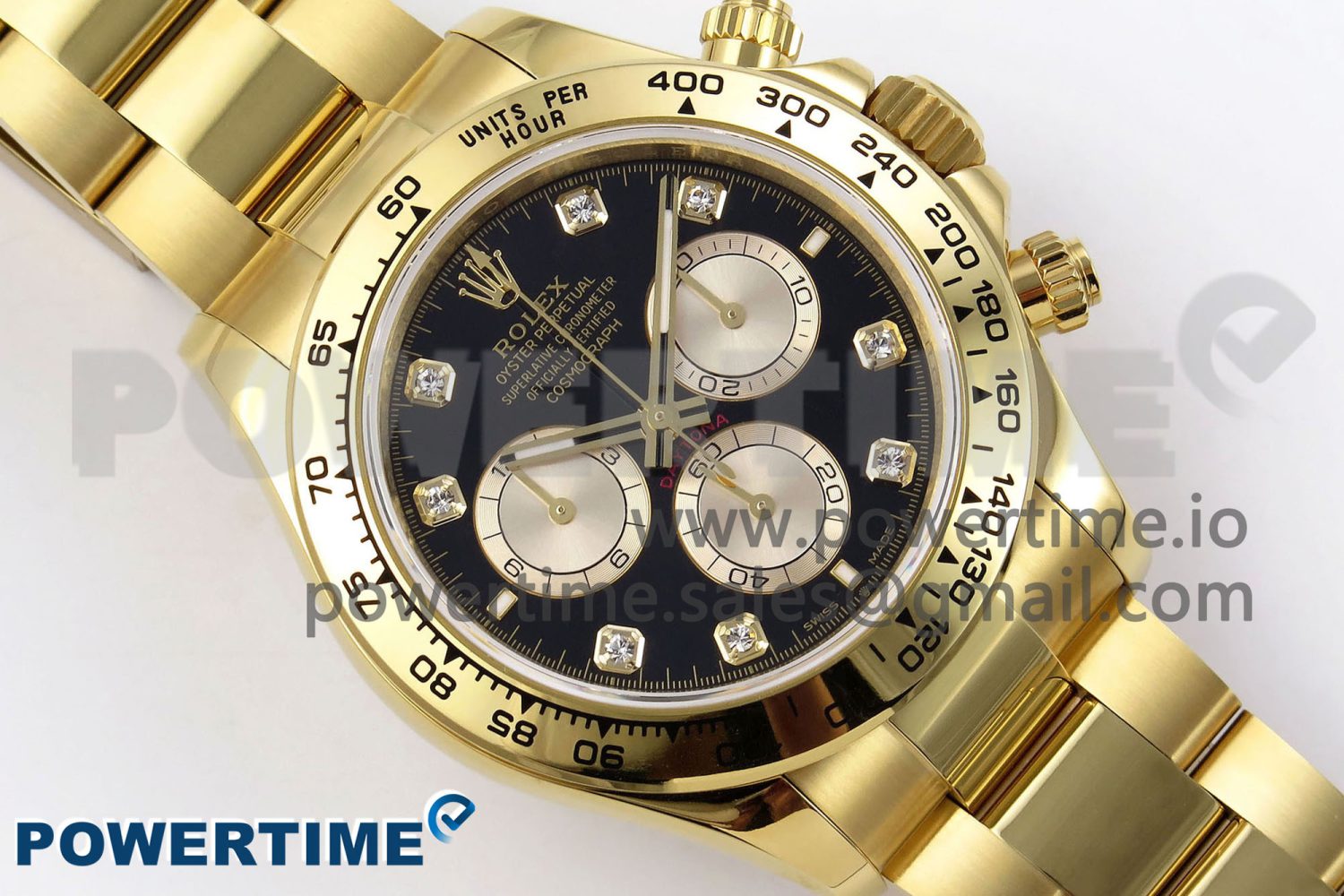 Daytona 126508 QF 1:1 Best Edition Gray/YG Diamonds Dial on YG Braclet SH4131 V5 - Image 3