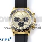 Daytona 126518 QF 1:1 Best Edition YG/Black Dial on Oysterflex Strap SH4131 V5
