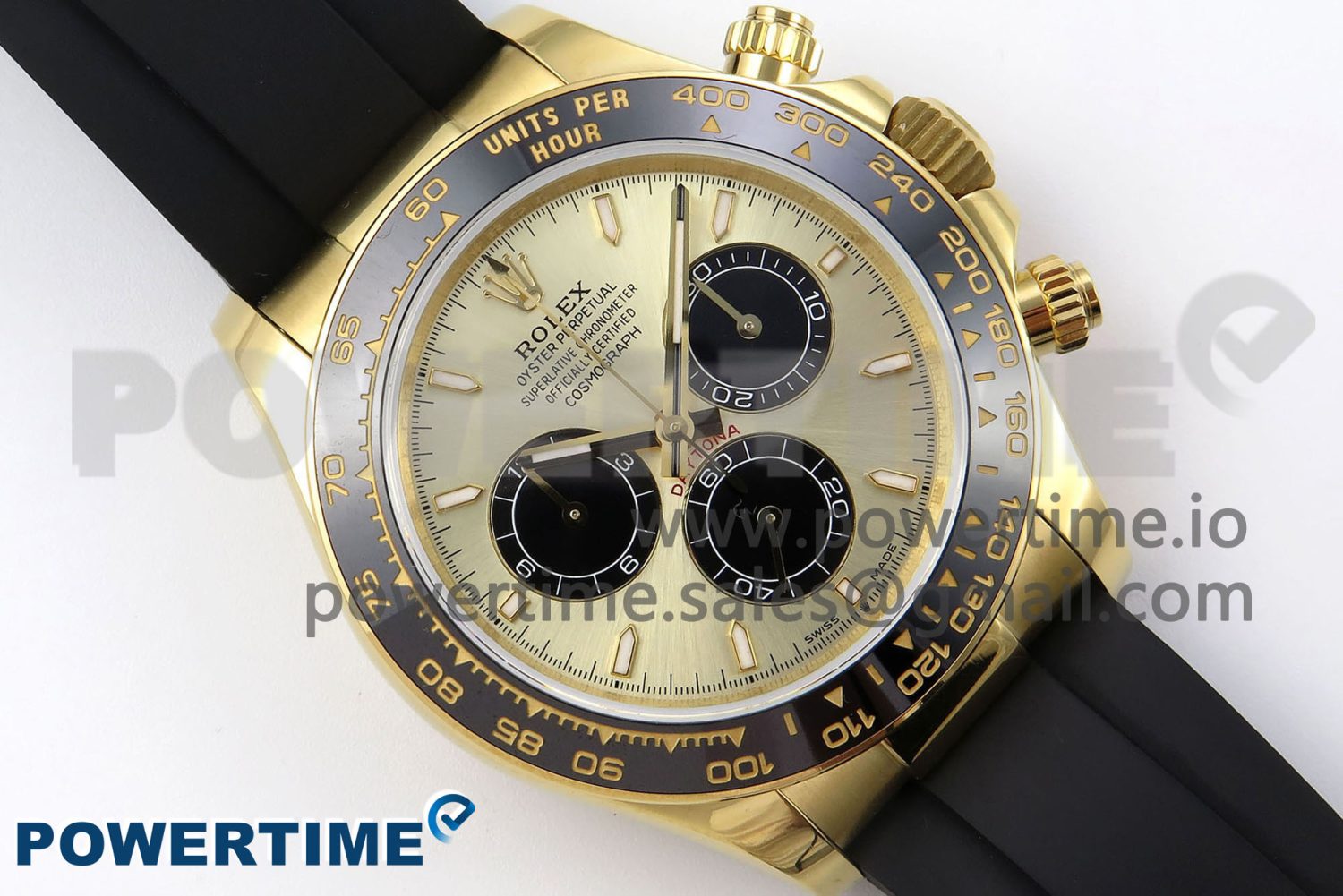 Daytona 126518 QF 1:1 Best Edition YG/Black Dial on Oysterflex Strap SH4131 V5 - Image 3