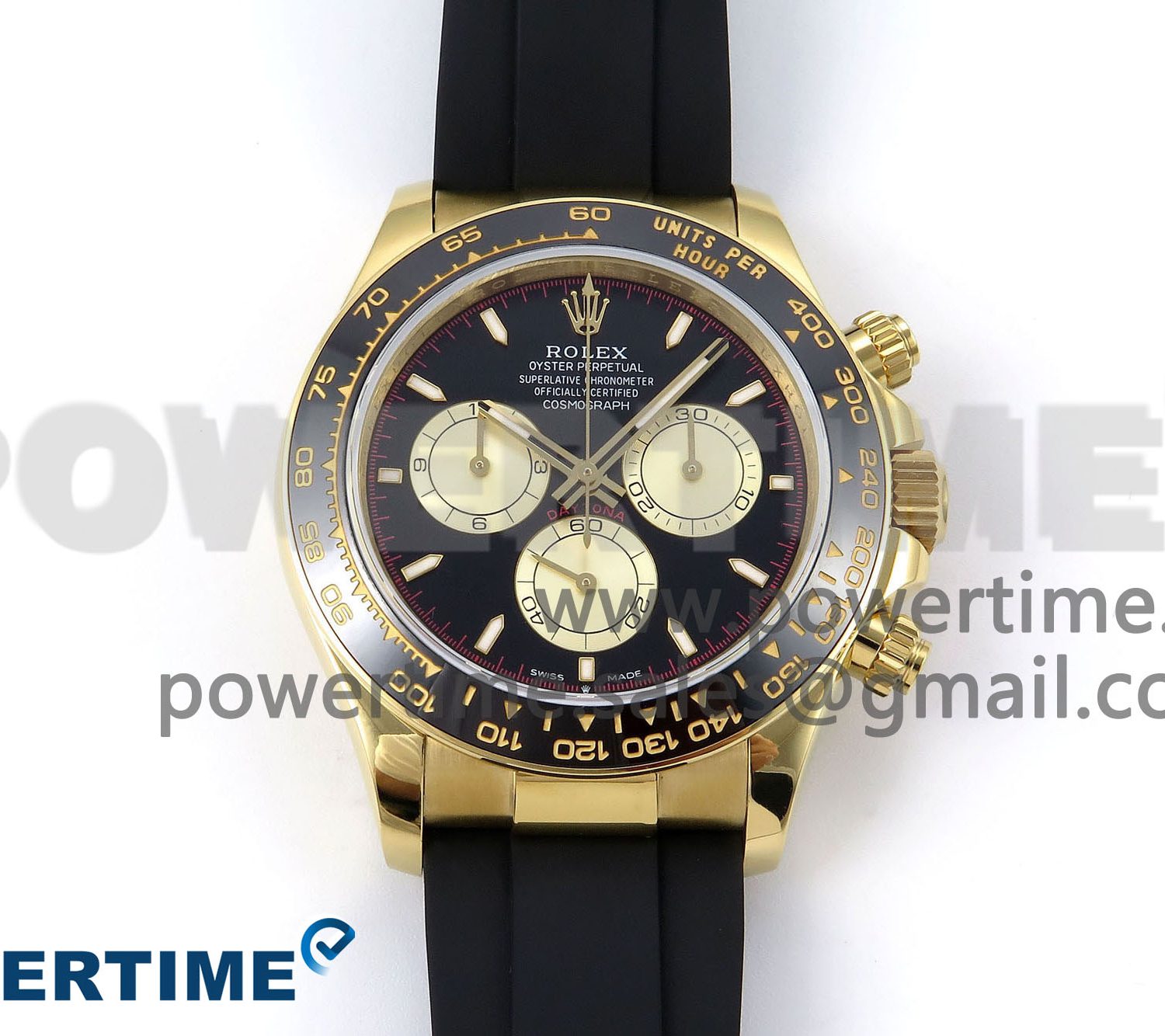 Daytona 126518 QF 1:1 Best Edition Black/YG Dial on Oysterflex Strap SH4131 V5