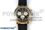 Daytona 126518 QF 1:1 Best Edition Black/YG Dial on Oysterflex Strap SH4131 V5
