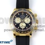 Daytona 126518 QF 1:1 Best Edition Black/YG Dial on Oysterflex Strap SH4131 V5