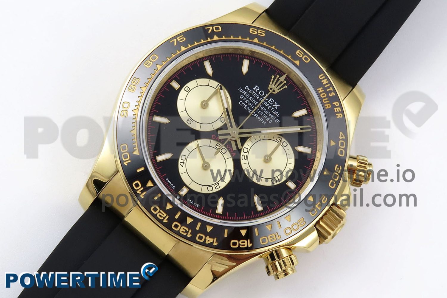 Daytona 126518 QF 1:1 Best Edition Black/YG Dial on Oysterflex Strap SH4131 V5 - Image 2