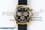Daytona 126518 QF 1:1 Best Edition Black/YG Diamonds Dial on Oysterflex Strap SH4131 V5