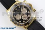 Daytona 126518 QF 1:1 Best Edition Black/YG Diamonds Dial on Oysterflex Strap SH4131 V5 - Image 3
