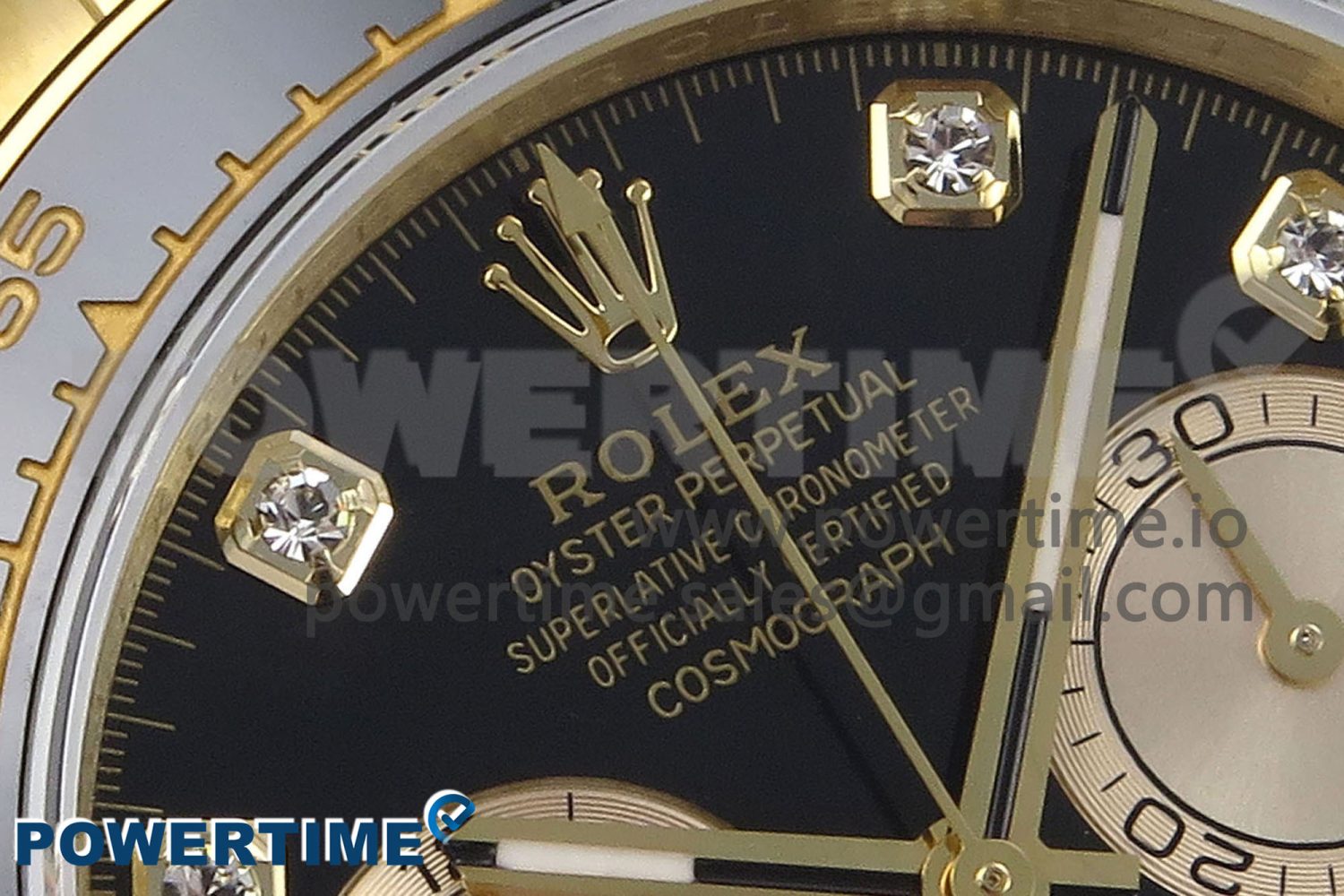 Daytona 126518 QF 1:1 Best Edition Black/YG Diamonds Dial on Oysterflex Strap SH4131 V5 - Image 4