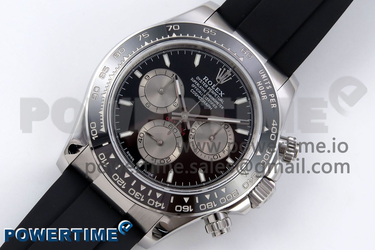 Daytona 126519 QF 1:1 Best Edition Black/Silver Dial on Oysterflex Strap SH4131 V5 - Image 2