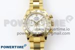 Daytona 126508 QF 1:1 Best Edition White Dial on YG Braclet SH4131 V5