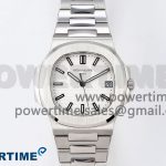Nautilus 5711/1A-011 PPF 1:1 Best Edition White Textured Dial on SS Bracelet Super Clone 26-330 V5
