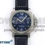 PAM1117 Titanium TTF 1:1 Best Edition Blue Dial on Blue Kevlar Composite Strap P9010