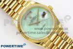 Day Date 36 YG RAF 1:1 Best Edition Green Stone Dial on YG Bracelet A2836 - Image 3