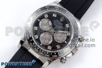 Daytona 126519 QF 1:1 Best Edition Black/Silver Diamonds Dial on Oysterflex Strap SH4131 V5 - Image 2