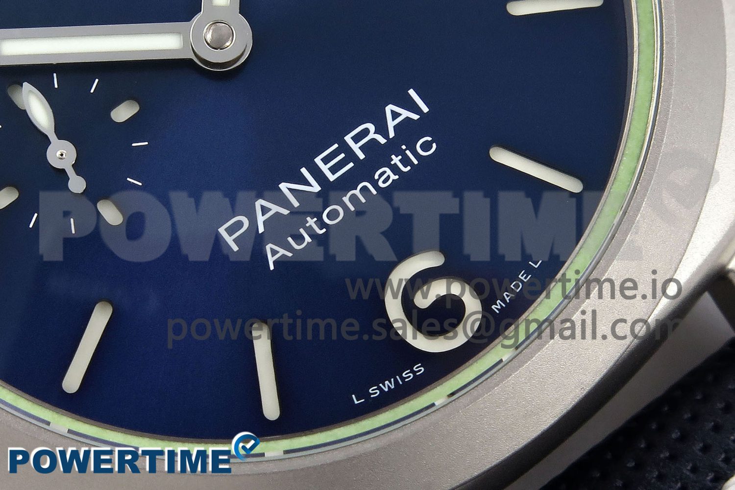 PAM1117 Titanium TTF 1:1 Best Edition Blue Dial on Blue Kevlar Composite Strap P9010 - Image 5