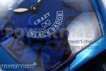 Crazy Hours Blue PVD TWF Best Edition Blue Dial on Blue Leather Strap A23J - Image 5