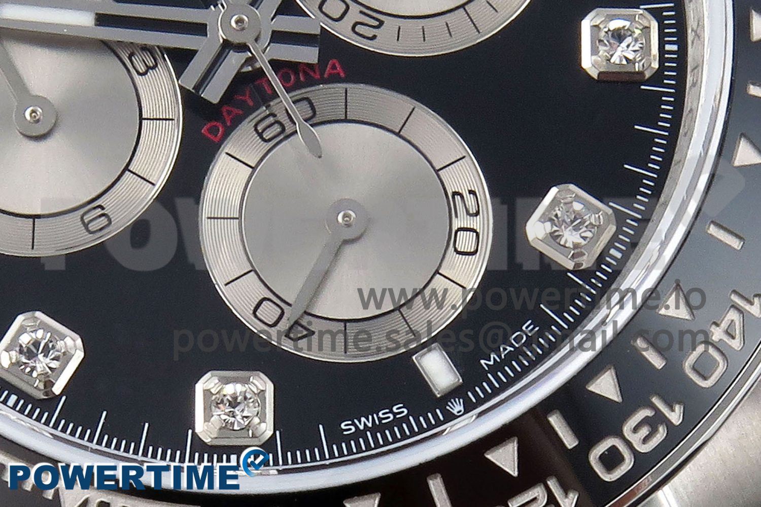 Daytona 126519 QF 1:1 Best Edition Black/Silver Diamonds Dial on Oysterflex Strap SH4131 V5 - Image 5