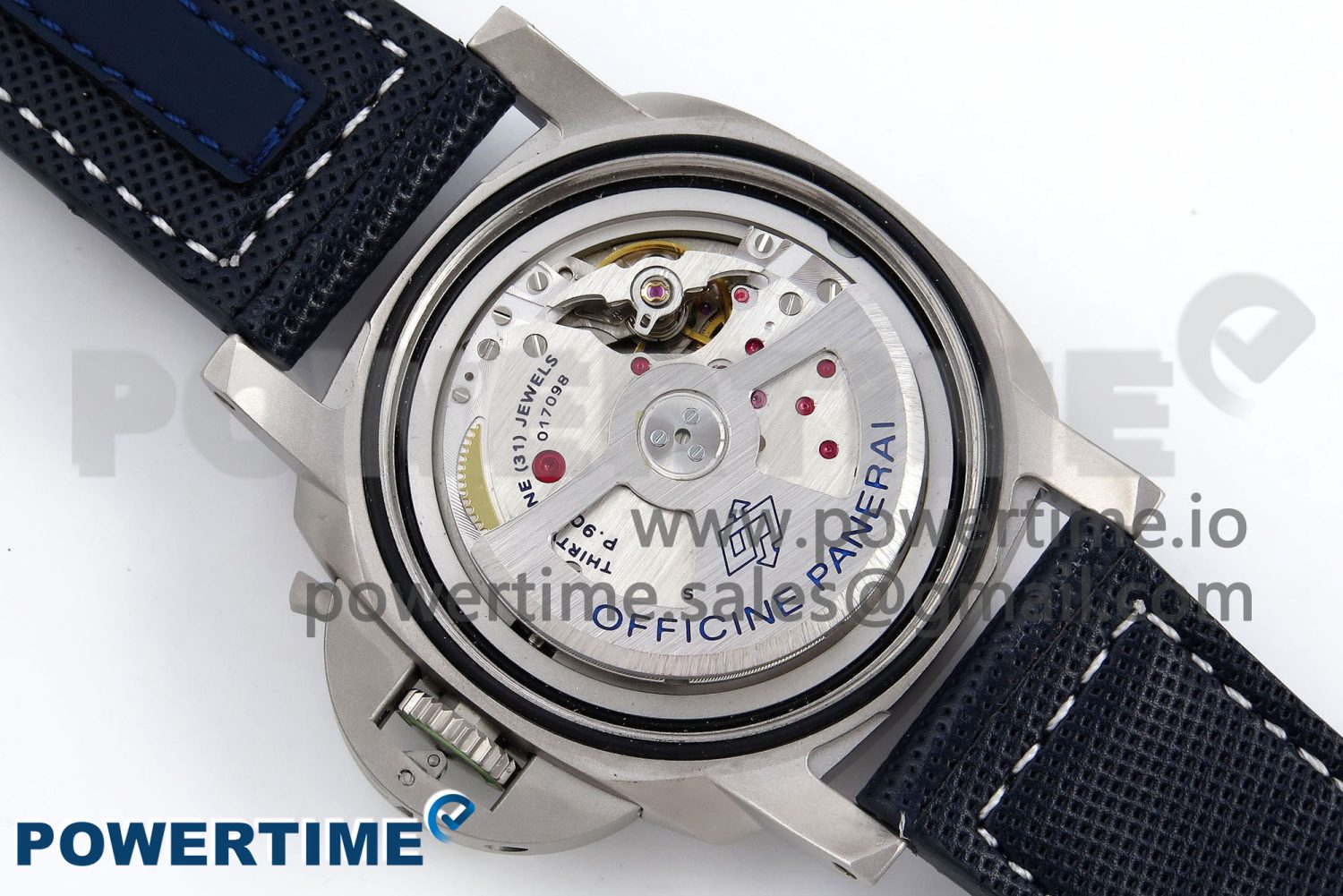 PAM1117 Titanium TTF 1:1 Best Edition Blue Dial on Blue Kevlar Composite Strap P9010 - Image 9