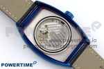 Crazy Hours Blue PVD TWF Best Edition White Dial on Blue Leather Strap A23J - Image 9