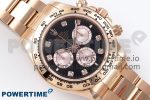 Daytona 126505 QF 1:1 Best Edition Black/RG Diamonds Dial on RG Braclet SH4131 V5 - Image 3