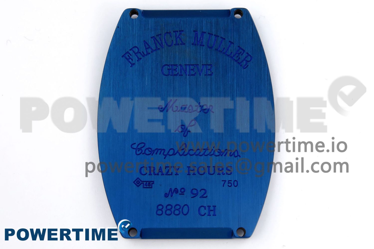 Crazy Hours Blue PVD TWF Best Edition Blue Dial on Blue Leather Strap A23J - Image 11