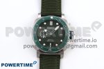 PAM1287 V TTF 1:1 Best Edition Green Dial on Green Nylon Strap P900