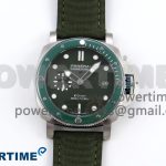PAM1287 V TTF 1:1 Best Edition Green Dial on Green Nylon Strap P900