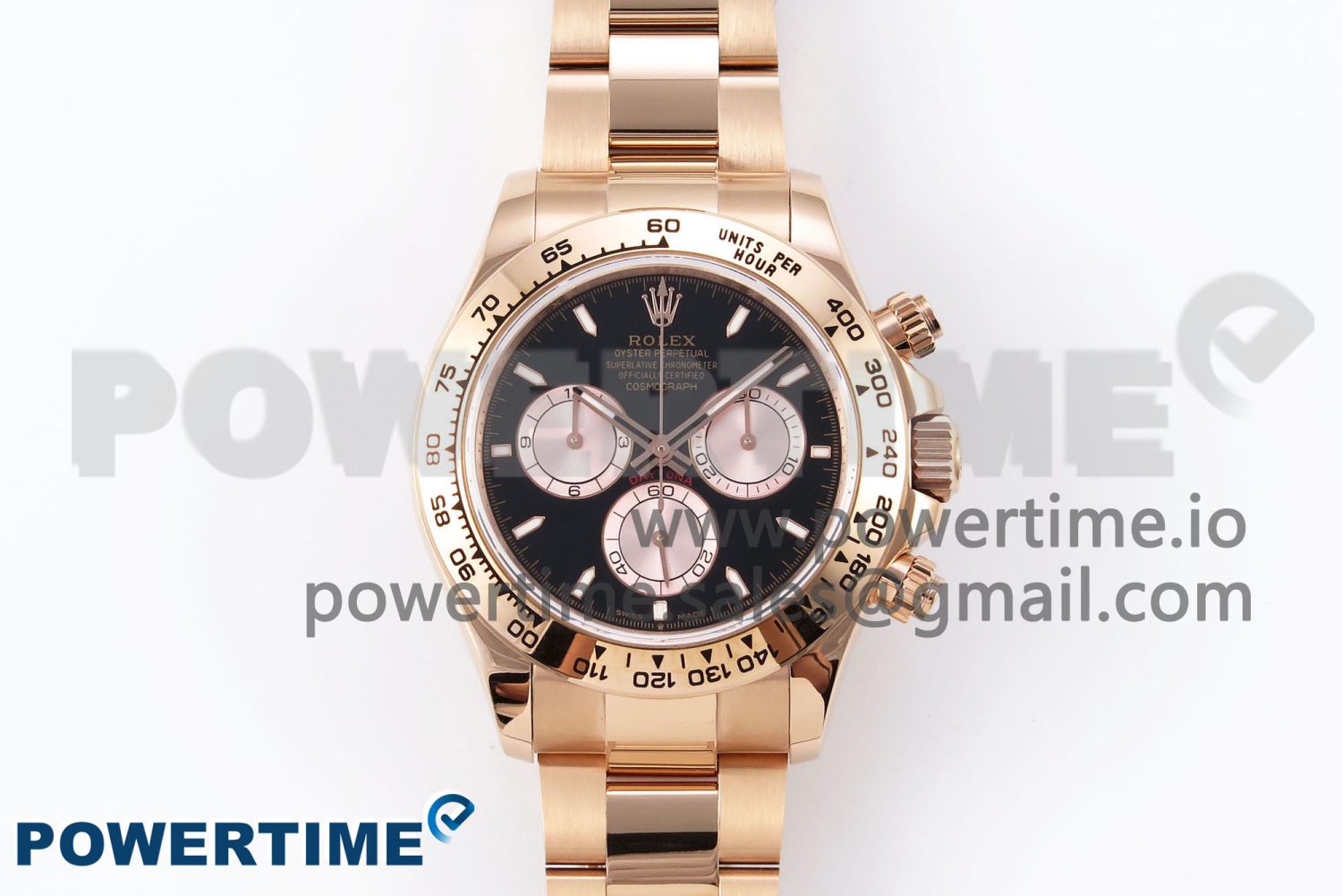 Daytona 126505 QF 1:1 Best Edition Black/RG Dial on RG Braclet SH4131 V5 - Image 1