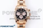 Daytona 126505 QF 1:1 Best Edition Black/RG Dial on RG Braclet SH4131 V5