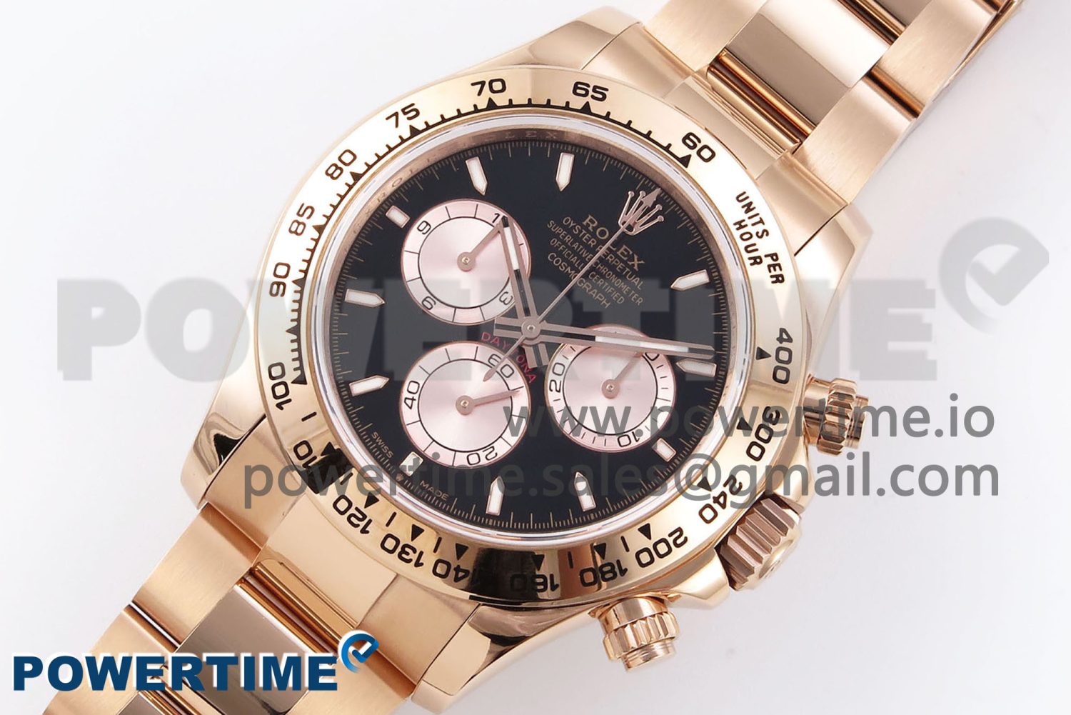 Daytona 126505 QF 1:1 Best Edition Black/RG Dial on RG Braclet SH4131 V5 - Image 2