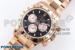 Daytona 126505 QF 1:1 Best Edition Black/RG Dial on RG Braclet SH4131 V5 - Image 2