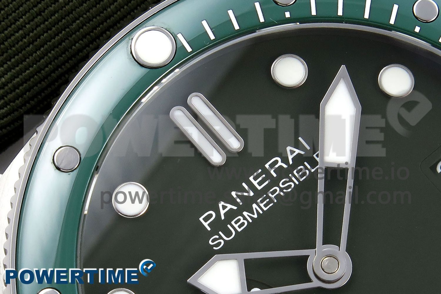 PAM1287 V TTF 1:1 Best Edition Green Dial on Green Nylon Strap P900 - Image 4