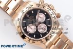 Daytona 126505 QF 1:1 Best Edition Black/RG Dial on RG Braclet SH4131 V5 - Image 3