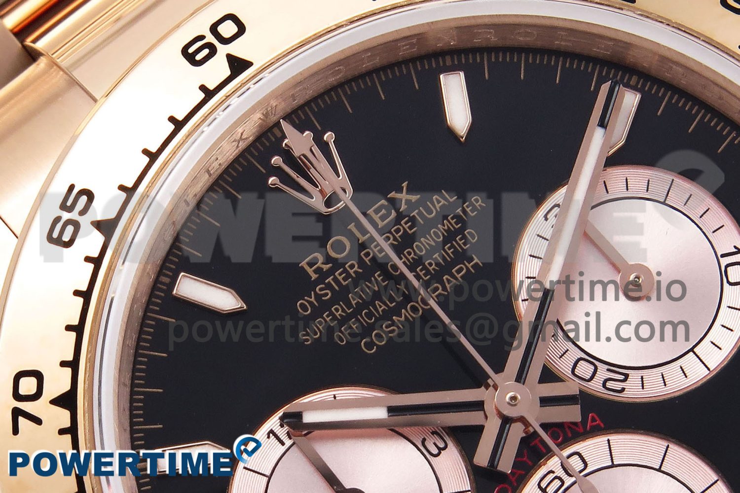 Daytona 126505 QF 1:1 Best Edition Black/RG Dial on RG Braclet SH4131 V5 - Image 4