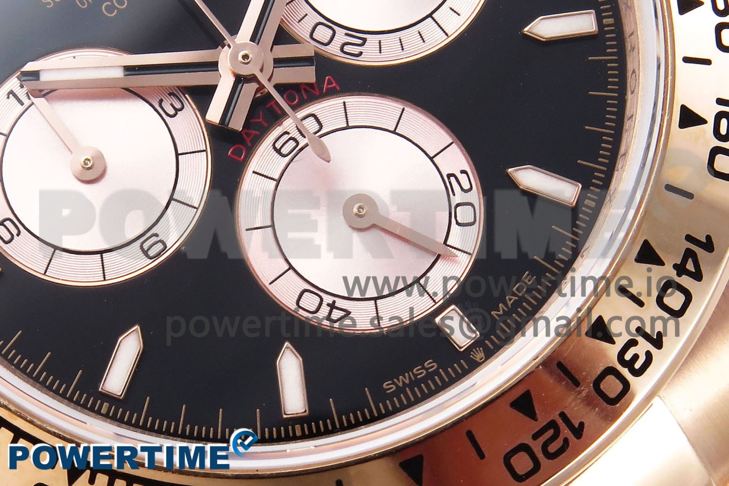 Daytona 126505 QF 1:1 Best Edition Black/RG Dial on RG Braclet SH4131 V5 - Image 5