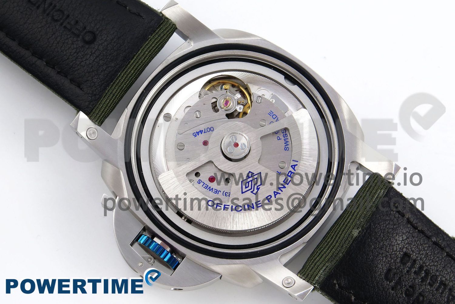 PAM1287 V TTF 1:1 Best Edition Green Dial on Green Nylon Strap P900 - Image 9