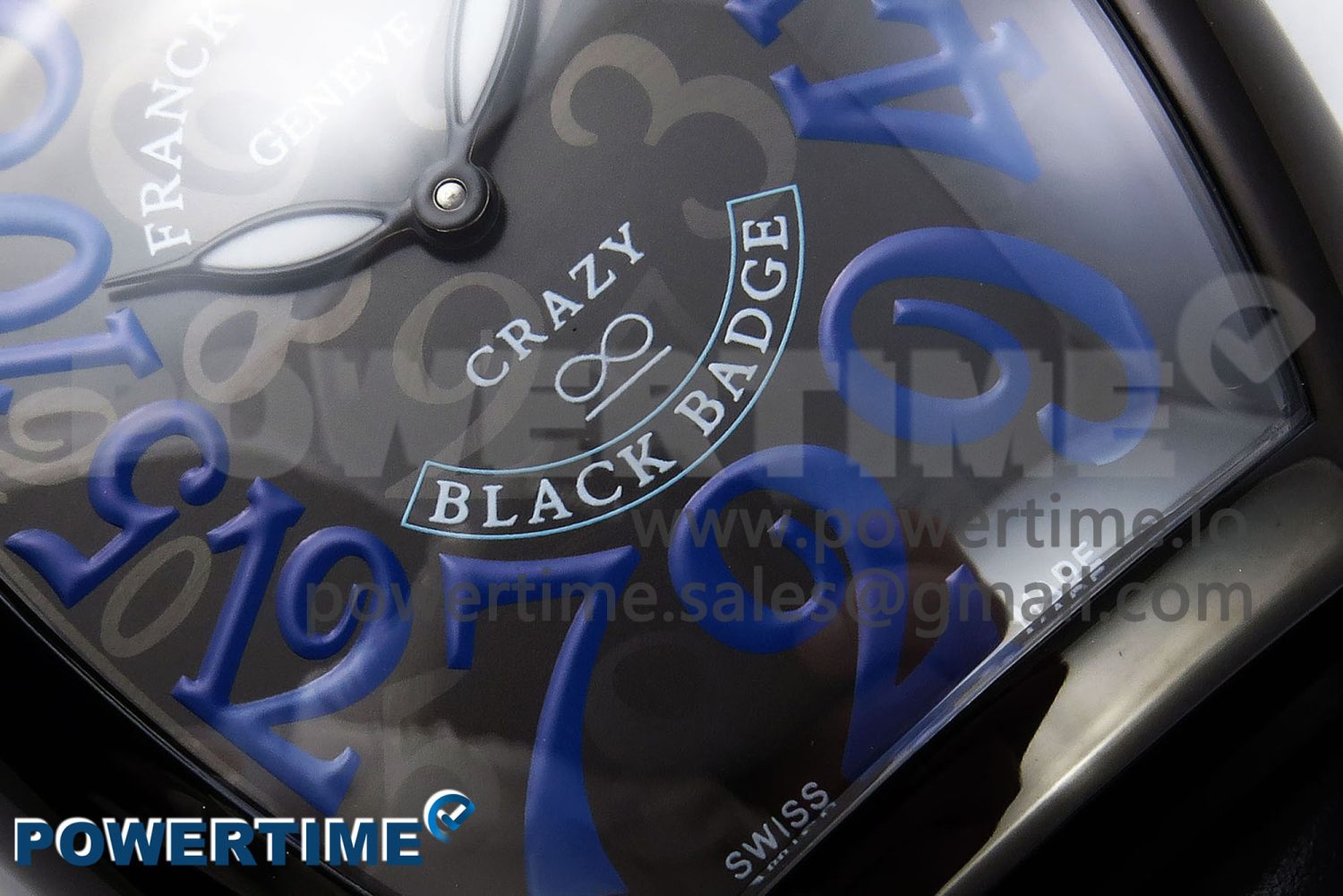 Crazy Hours PVD TWF Best Edition Gray Dial on Black Leather Strap A23J - Image 5
