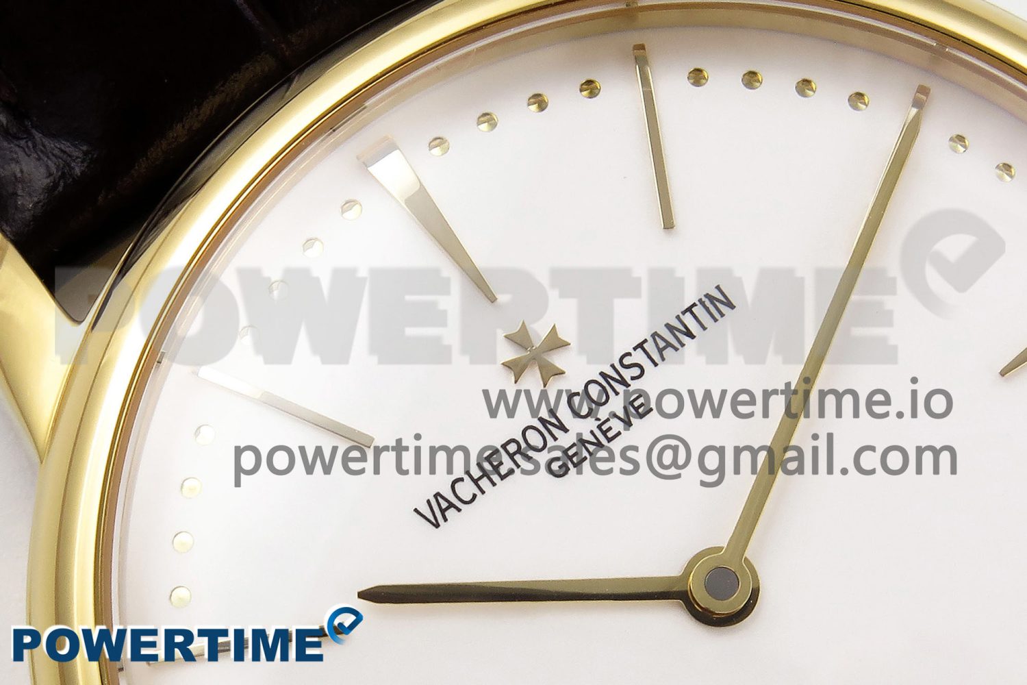 Patrimony YG KZF Best Edition White Dial on Brown Leather Strap MIYOTA 9015 - Image 4