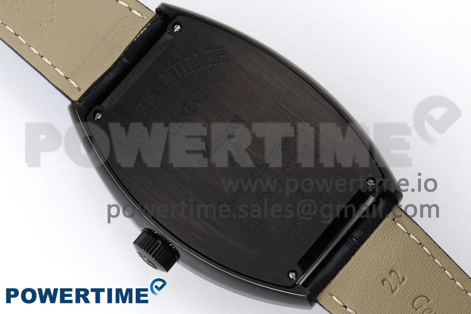 Crazy Hours PVD TWF Best Edition Gray Dial on Black Leather Strap A23J - Image 8