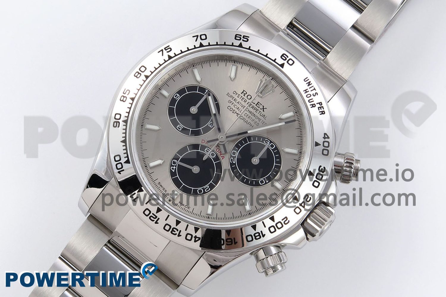 Daytona 126509 QF 1:1 Best Edition Gray/Black Dial on SS Braclet SH4131 V5 - Image 2